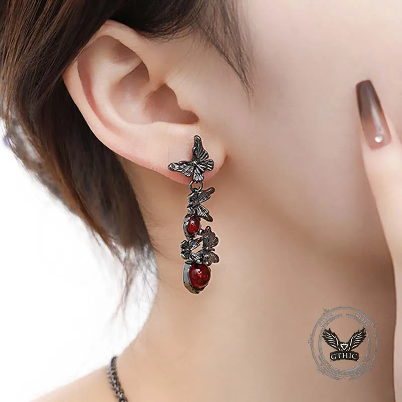 Gothic Dark Black Butterfly Alloy Jewelry Set sold by GTHIC product image thumbnail 4