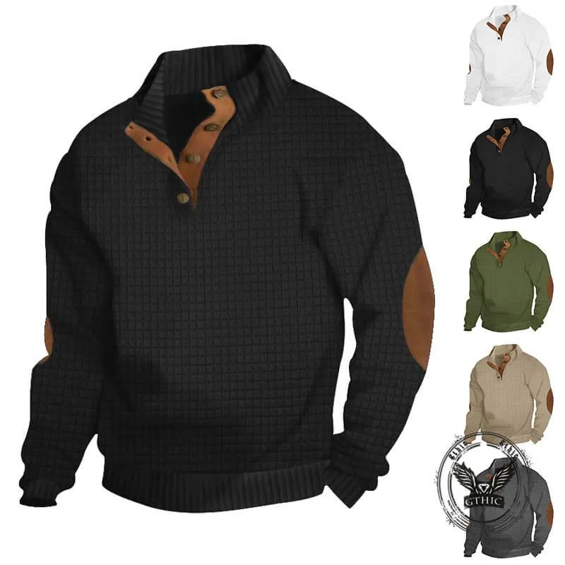 Versatile Casual Stand Collar Knitted Sweatshirt sold by GTHIC