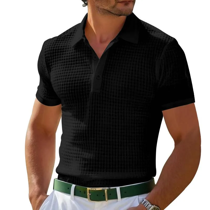Solid Color Sports Lapel Short-Sleeved Polo Shirt sold by GTHIC product image thumbnail 3