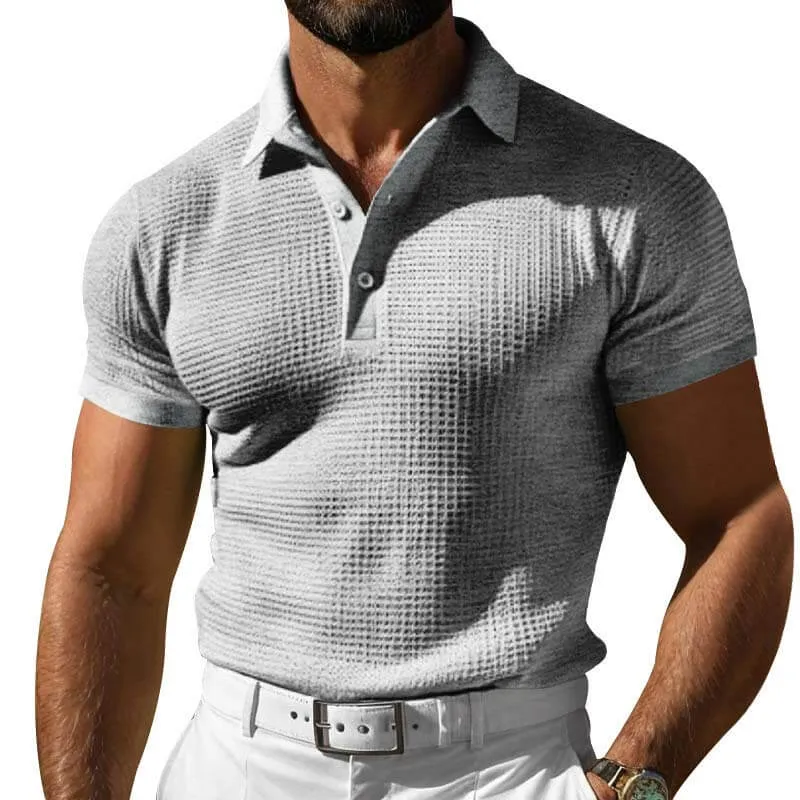 Solid Color Sports Lapel Short-Sleeved Polo Shirt sold by GTHIC product image thumbnail 4