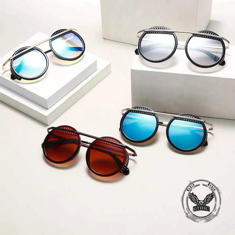Steampunk Cool Round Frame PC Sunglasses sold by GTHIC