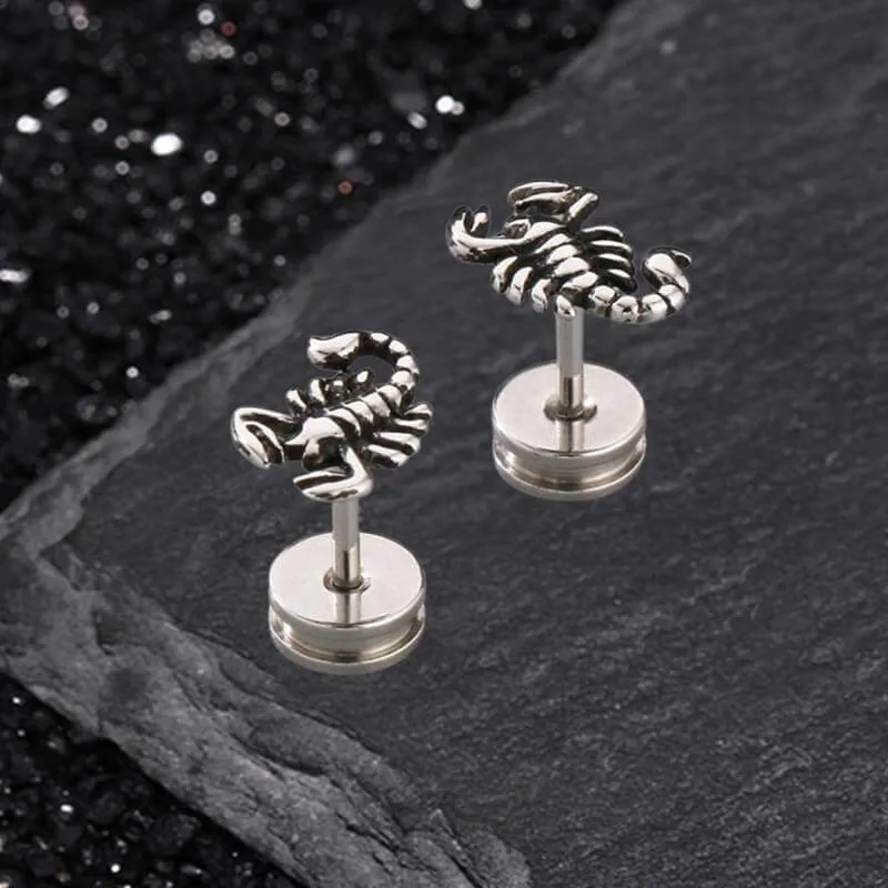 Gothic Scorpion Design Stainless Steel Earrings sold by GTHIC