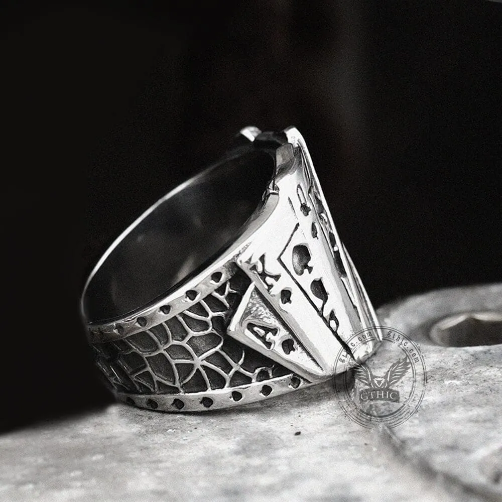 Straight Flush Poker Cards Stainless Steel Ring sold by GTHIC product image thumbnail 5