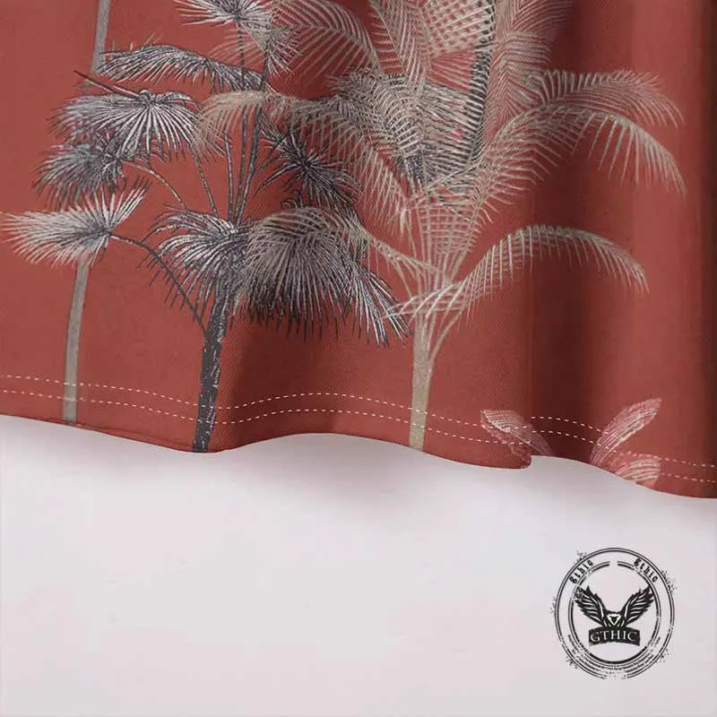 Casual Coconut Tree Print Short Sleeve Polo Shirt sold by GTHIC product image thumbnail 4