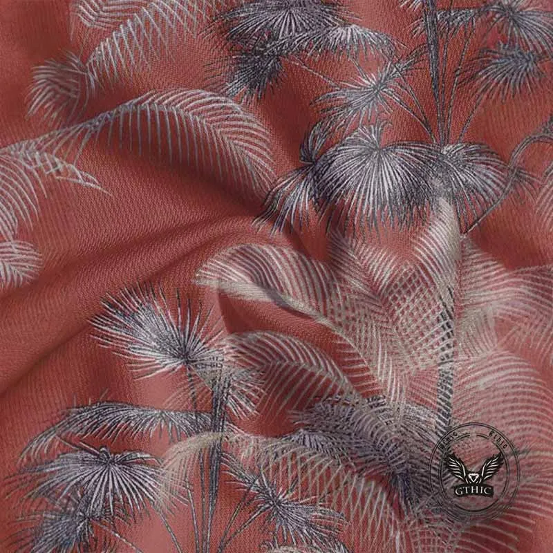 Casual Coconut Tree Print Short Sleeve Polo Shirt sold by GTHIC product image thumbnail 5