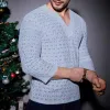 Fashion V-Neck Lace Elastic Mesh Long Sleeve Top sold by GTHIC