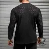 Fashion V-Neck Lace Elastic Mesh Long Sleeve Top sold by GTHIC