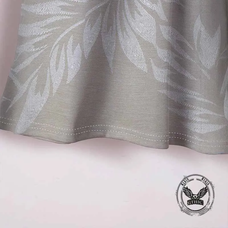 Fashion Leaf Print Short Sleeve Lapel Polo Shirt sold by GTHIC product image thumbnail 5