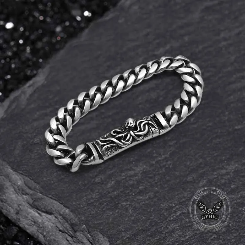 Punk Deep Sea Octopus Stainless Steel Bracelet sold by GTHIC product image thumbnail 5