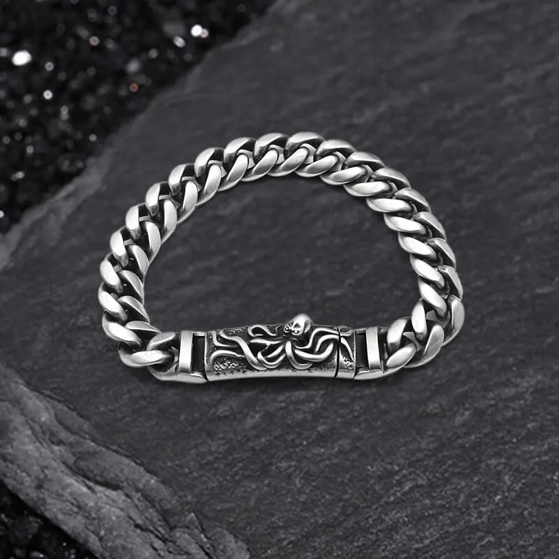 Punk Deep Sea Octopus Stainless Steel Bracelet sold by GTHIC
