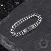 Punk Cross Eyes Gemstone Stainless Steel Bracelet sold by GTHIC