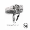 Punk Cross Eyes Gemstone Stainless Steel Bracelet sold by GTHIC