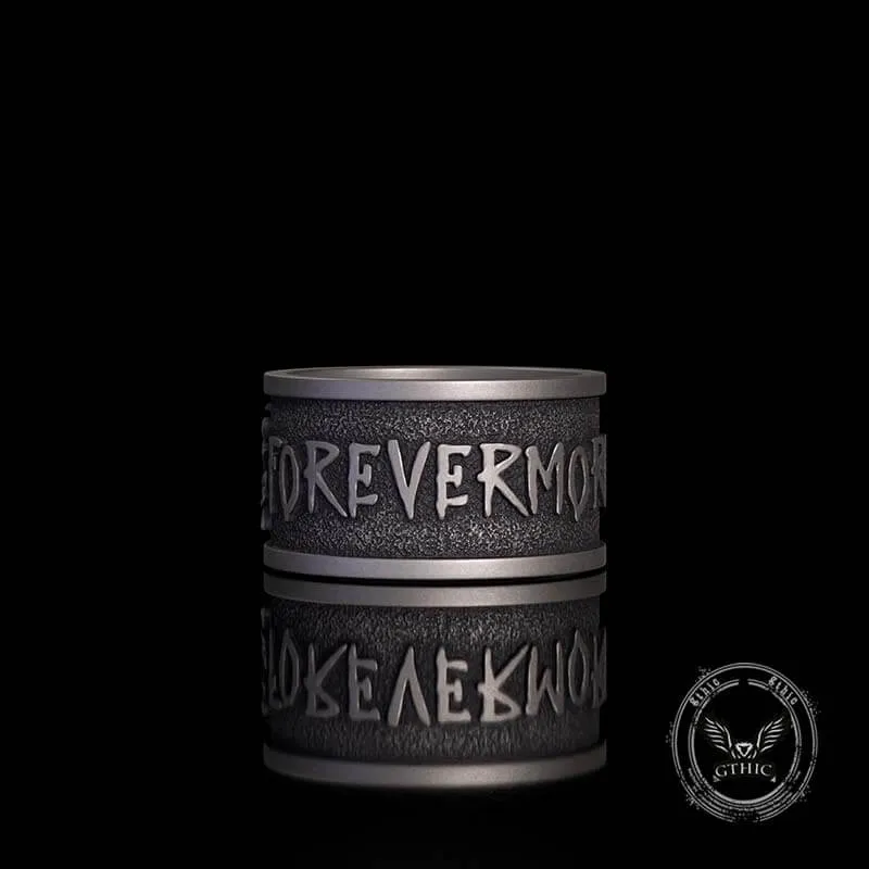 Forever More Wings Hourglass Moon Sterling Silver Skull Ring sold by GTHIC product image thumbnail 5