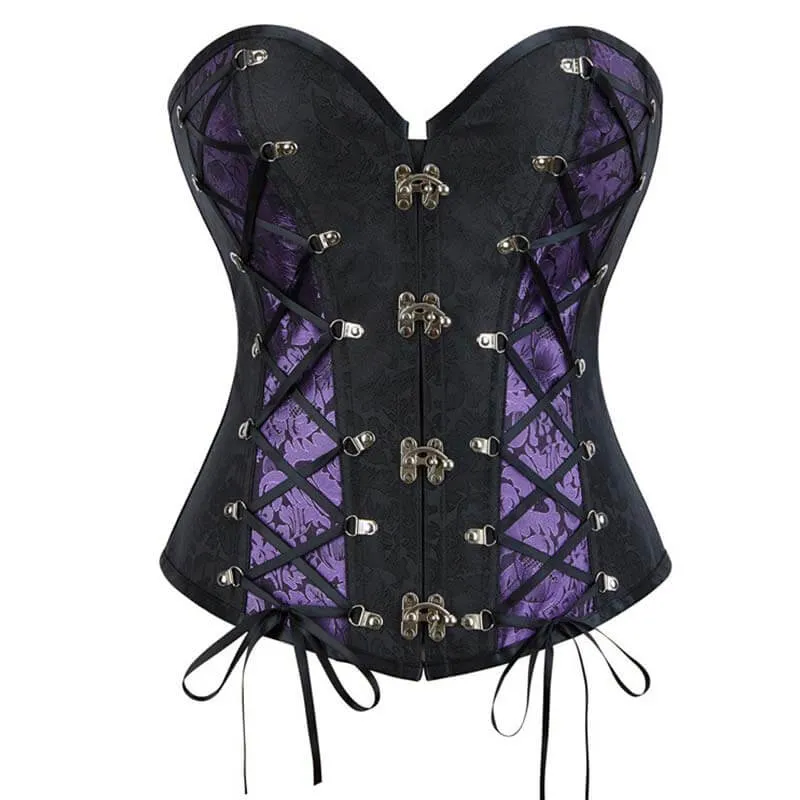 Punk Retro Lace-Up Court Corset sold by GTHIC product image thumbnail 3
