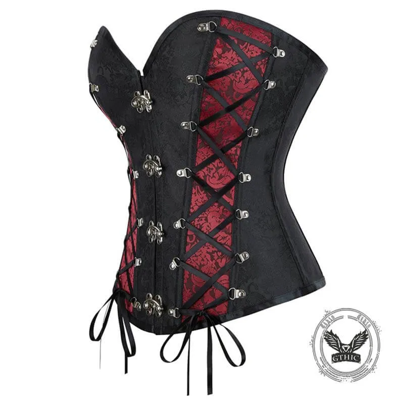 Punk Retro Lace-Up Court Corset sold by GTHIC product image thumbnail 4