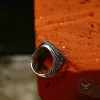 Vintage Black Onyx Eagle Stainless Steel Ring sold by GTHIC