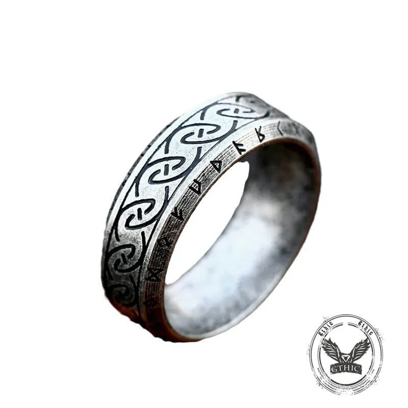 Vintage Viking Rune Stainless Steel Nordic Ring sold by GTHIC product image thumbnail 4