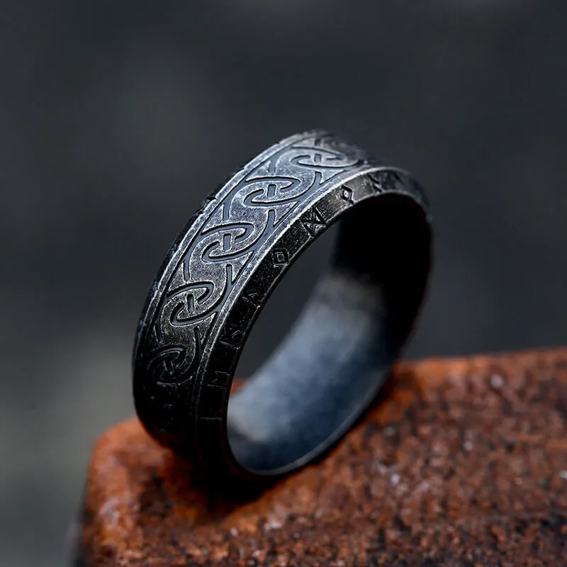 Vintage Viking Rune Stainless Steel Nordic Ring sold by GTHIC product image thumbnail 2