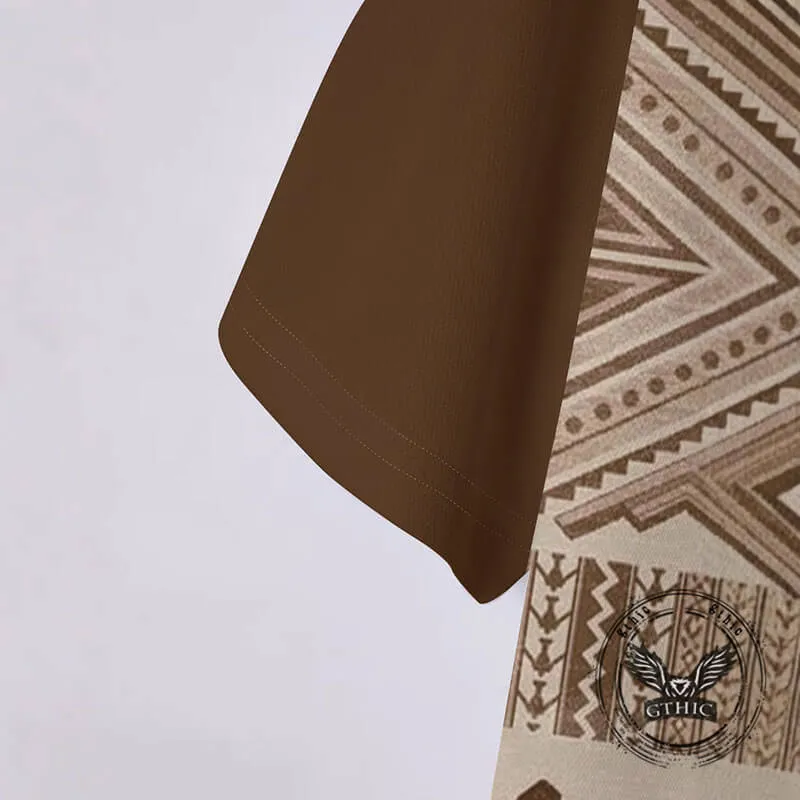 Retro Western Cowboy Print Short Sleeve Polo Shirt sold by GTHIC product image thumbnail 5