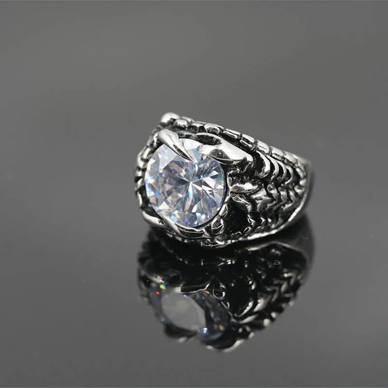 Fashionable Dragon Claw Gemstone Stainless Steel Ring sold by GTHIC product image thumbnail 4