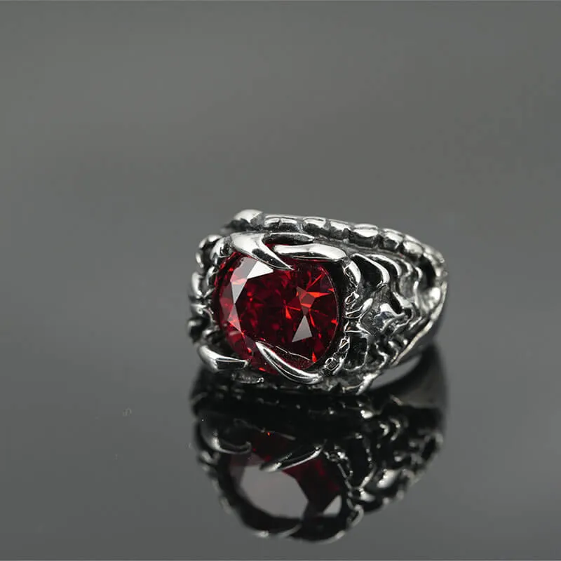 Fashionable Dragon Claw Gemstone Stainless Steel Ring sold by GTHIC product image thumbnail 3