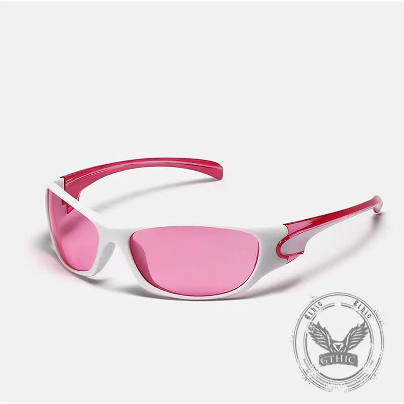 Y2K Millennial Color UV-Proof Square Frame PC Sunglasses sold by GTHIC product image thumbnail 3