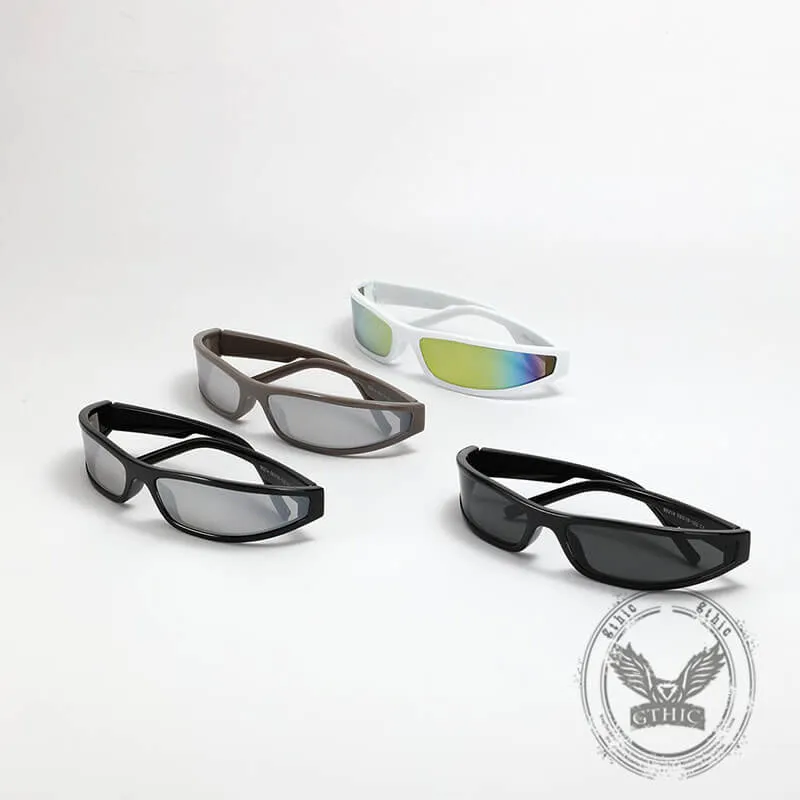 Punk Y2K Narrow Frame Colorful UV-Proof PC Sunglasses sold by GTHIC