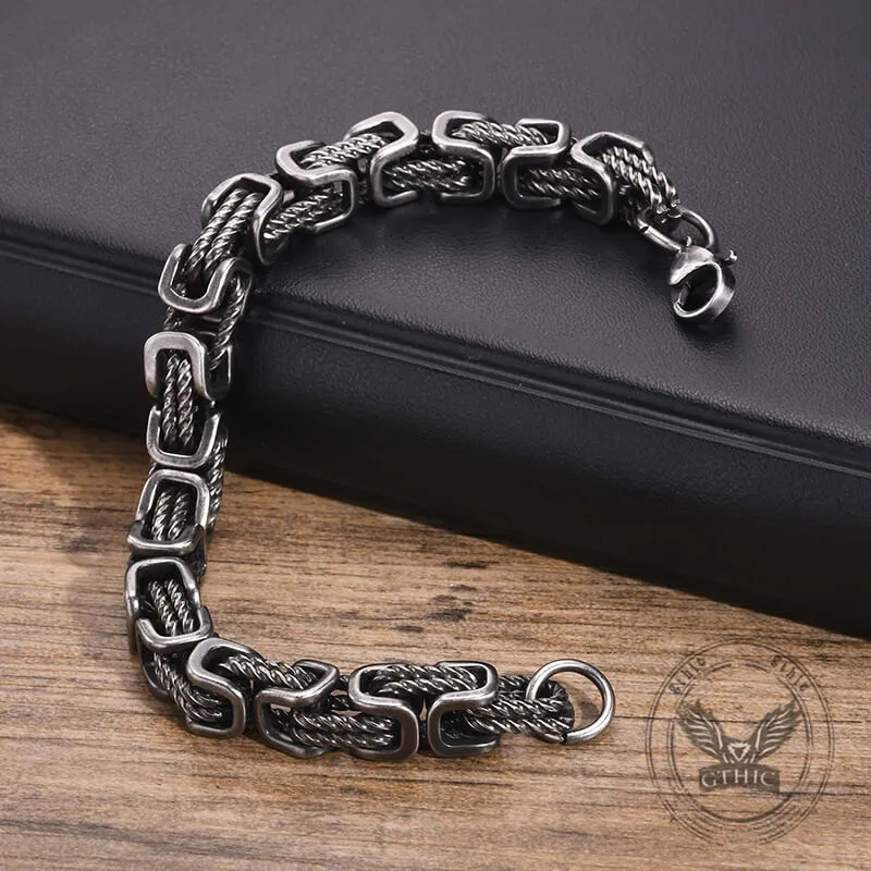 Vintage Byzantine Twist Stainless Steel Bracelet sold by GTHIC product image thumbnail 5