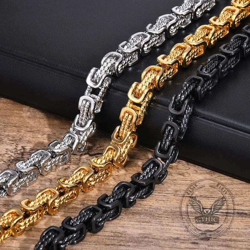 Vintage Byzantine Twist Stainless Steel Bracelet sold by GTHIC