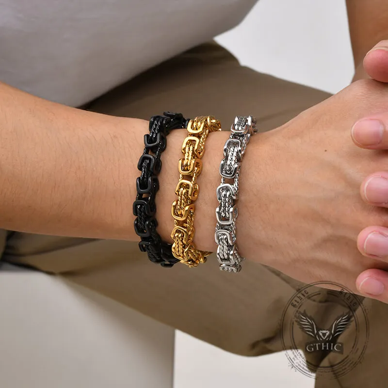 Vintage Byzantine Twist Stainless Steel Bracelet sold by GTHIC product image thumbnail 2