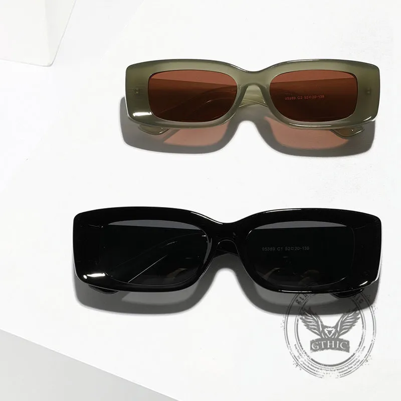 Retro Modern Square Small Frame PC Sunglasses sold by GTHIC