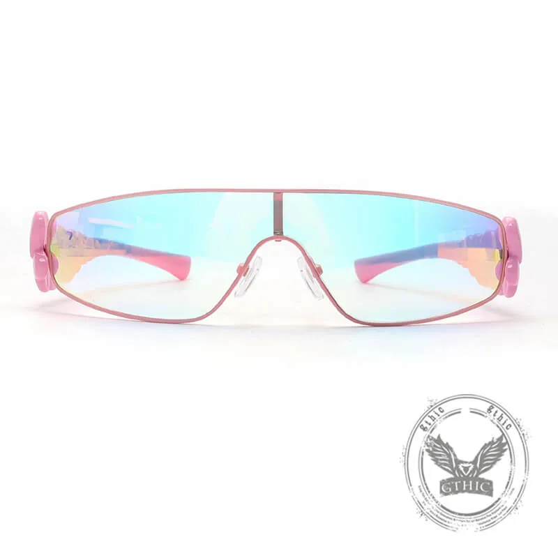 Fashion Y2K Metal Full Frame Heart PC Sunglasses sold by GTHIC product image thumbnail 4