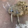 Dagger Sword Stainless Steel Stud Earrings sold by GTHIC