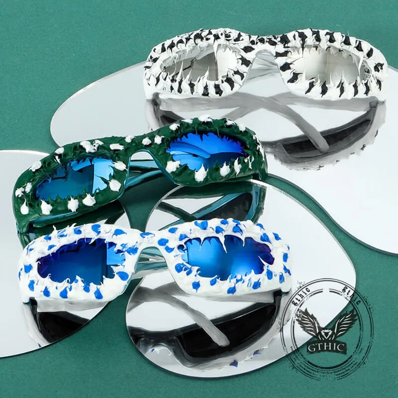 Avant-Garde Full-Frame Drip Glue PC Sunglasses sold by GTHIC