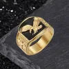 Punk Domineering Eagle Stainless Steel Ring sold by GTHIC