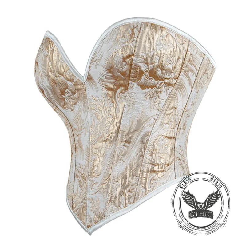 Vintage Floral Print Lace-Up Adjustable Corset sold by GTHIC product image thumbnail 4