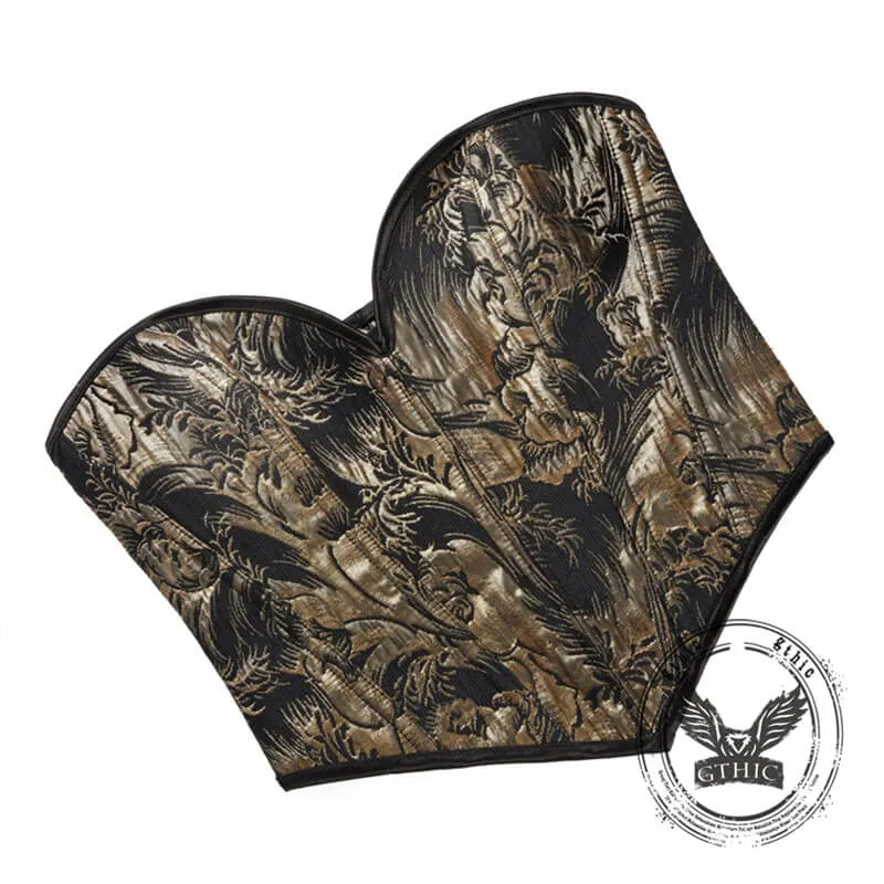 Vintage Floral Print Lace-Up Adjustable Corset sold by GTHIC product image thumbnail 5