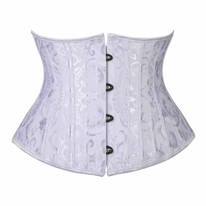 Solid Color Back Lace-Up Short Steel Bone Corset sold by GTHIC product image thumbnail 2