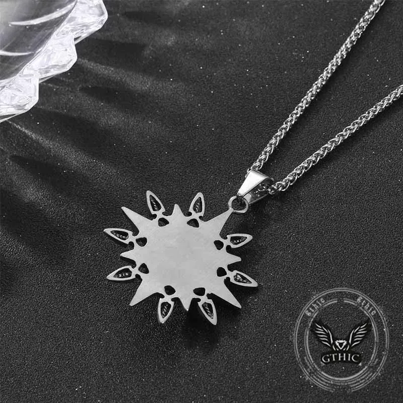 Vintage 8 Point Star Devil Eye Stainless Steel Pendant sold by GTHIC product image thumbnail 5
