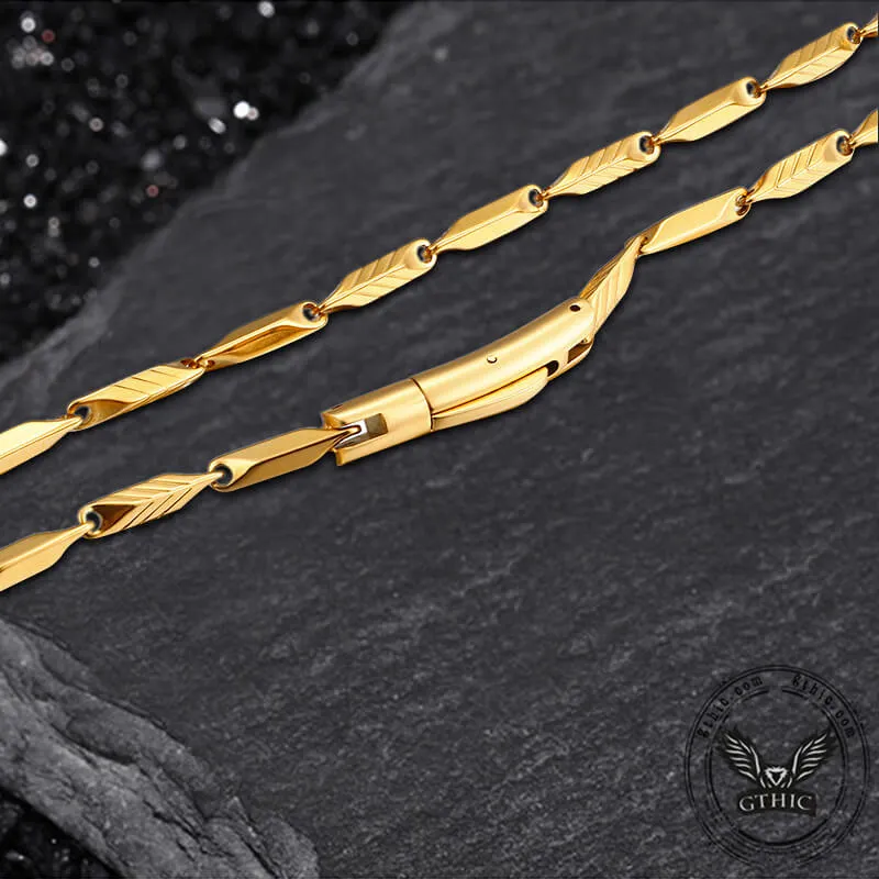 Stainless Steel Bamboo Chain Necklace sold by GTHIC product image thumbnail 2