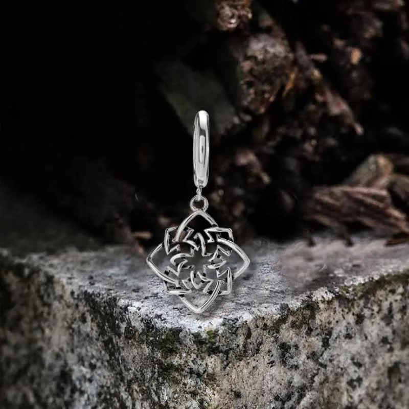 Vintage Celtic Knot Stainless Steel Drop Earrings sold by GTHIC product image thumbnail 3