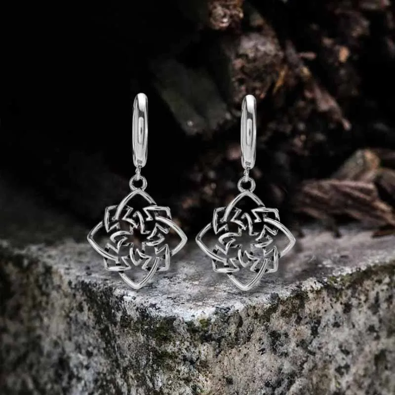 Vintage Celtic Knot Stainless Steel Drop Earrings sold by GTHIC
