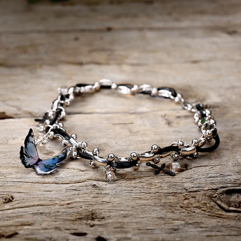 Punk Butterfly Alloy Choker Necklace sold by GTHIC