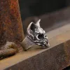 Gothic Cat Sterling Silver Skull Ring sold by GTHIC