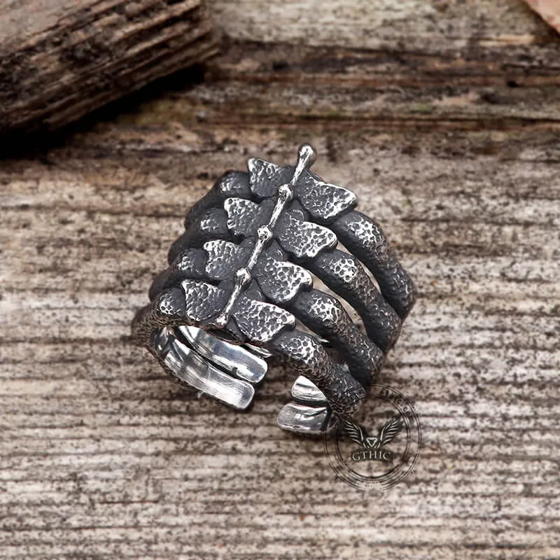 Detailed Vertebrae Stainless Steel Ring sold by GTHIC product image thumbnail 4