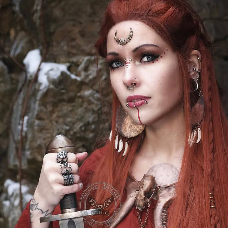 Detailed Vertebrae Stainless Steel Ring sold by GTHIC product image thumbnail 2