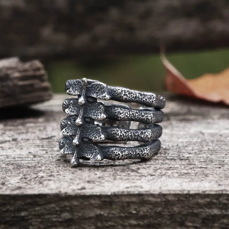 Detailed Vertebrae Stainless Steel Ring sold by GTHIC