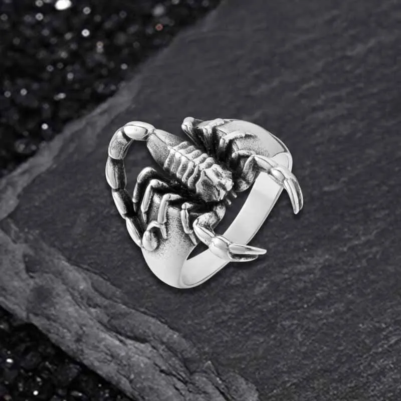 Vintage Scorpion Stainless Steel Animal Ring sold by GTHIC product image thumbnail 2