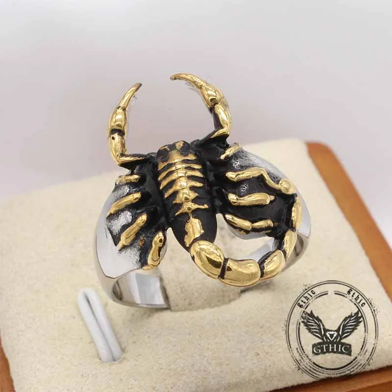 Vintage Scorpion Stainless Steel Animal Ring sold by GTHIC