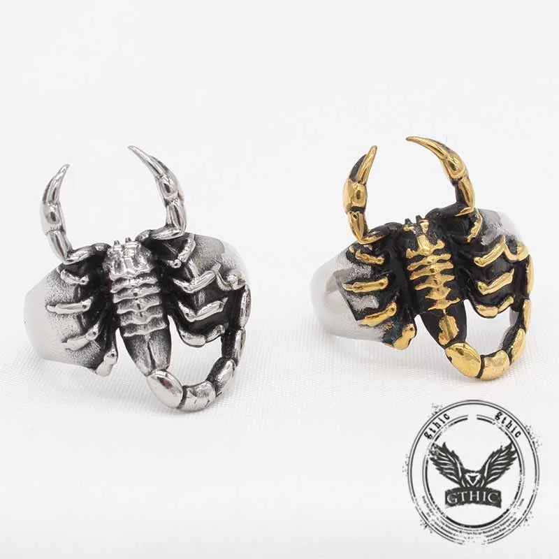 Vintage Scorpion Stainless Steel Animal Ring sold by GTHIC product image thumbnail 4
